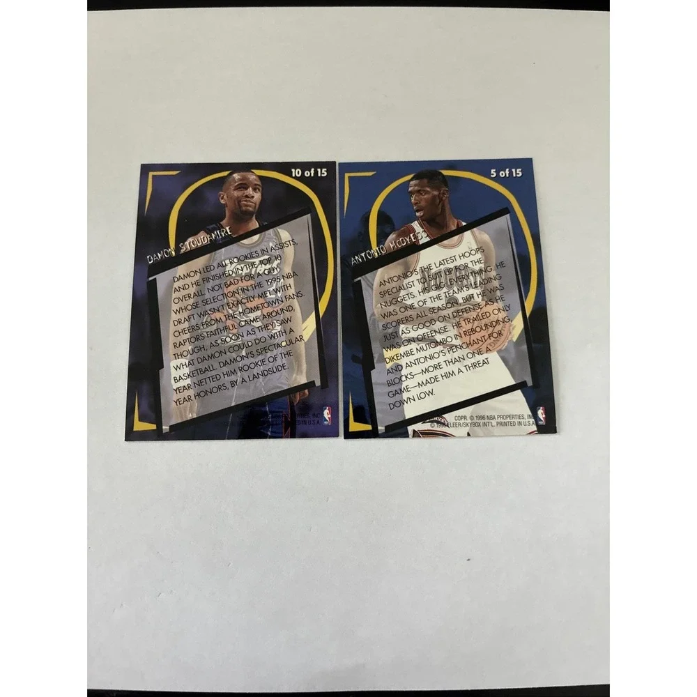 1996-97 Fleer - Rookie Rewind‎ Damon Stoudamire #10 And Antonio Madurese # 5